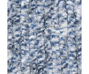 Moritz Rideau de porte en chenille 56 x 185 cm bleu gris chiné moustiquaire pour camping caravane