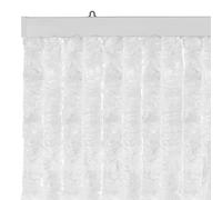 Moritz Rideau de porte en velours chenille 100 x 200 cm Blanc Rideau de porte comme moustiquaire pour caravane de camping