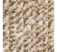 Moritz Rideau de porte en velours en chenille 56 x 185 cm brun gris mélangé sert de moustiquaire et de protection contre les insectes pour caravane de camping