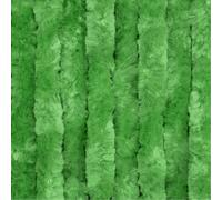 Moritz Rideau molletonné en chenille 56 x 185 cm vert rideau de porte servant de moustiquaire pour caravane de camping