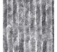 Moritz Rideau velours en chenille 100 x 200 cm gris Rideau de porte comme moustiquaire pour camping caravaning