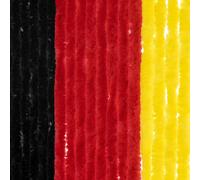 Moritz Rideau velours en chenille 100 x 200 cm noir-rouge-doré Rideau de porte comme moustiquaire pour le camping caravane