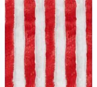 Moritz Rideau velours en chenille 100 x 200 cm rouge blanc Rideau de porte comme moustiquaire pour camping caravaning
