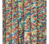 Moritz Rideau velours en chenille 100 x 230 cm multicolore Rideau de porte comme moustiquaire pour camping caravaning