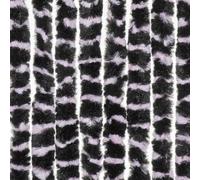 Moritz Rideau velours en chenille 100 x 230 cm rose noir rayé Rideau de porte comme moustiquaire pour camping caravaning