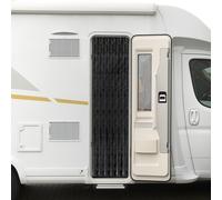 Moritz Rideau velours en chenille 56 x 185 cm noir Rideau de porte comme moustiquaire pour camping caravaning