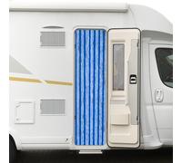 Moritz Rideau velours en chenille 56 x 185 cm sky-ocean-blue Rideau de porte comme moustiquaire pour camping caravaning