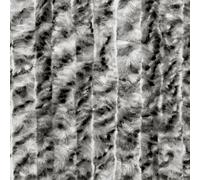 Moritz Rideau velours en chenille 90 x 220 cm anthracite blanc Rideau de porte comme moustiquaire pour camping caravaning