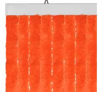 Moritz Rideau velours en chenille 90 x 220 cm orange Rideau de porte comme moustiquaire pour camping caravaning