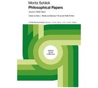 Moritz Schlick Philosophical Papers