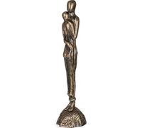 Moritz Sculpture Décoration Couple s'enlaçant Couleur bronze 7,3Kg Hauteur 66cm Figure de jardin Décoration Fonte laquée Résistant aux intempéries