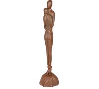 Moritz Sculpture Décoration Couple s'enlaçant Couleur rouille Marron 7,3Kg Hauteur 66cm Figure de jardin Décoration Fonte laquée Résistant aux intempéries