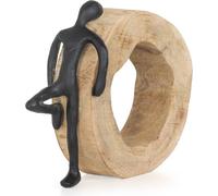 Moritz Sculpture I Pause I Repos I Temps mort I 23,5 x 7 x 18,5 cm I Décoration en bois I Sculptures Déco I Moderne I Salon I en bois I Sculpture en bois