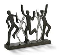 Moritz Sculpture XXXL Danseuse Bois de mangue Alu Massif Bois de mangue Décoration