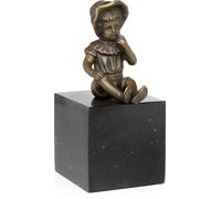 Moritz Statue en bronze Jeune fille assise Hauteur 16 cm 1,6 kg Sculpture Statue Antique