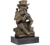 Moritz Statuette de bronze Singe steampunk hauteur 21,5 cm 3,2 kg sculpture statue style antique historique décoration vintage