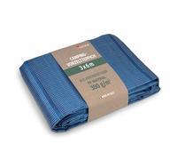 Moritz Tapis d'auvent bleu clair 250 x 400 cm [300 g/m² PP] résistant aux intempéries, tapis de camping, de tente, tapis de sol pour caravane, camping-car, respirant, léger, résistant aux UV, lavable