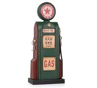 Moritz Tirelire décorative en tôle avec pompe à essence - Modèle de voiture rétro - Décoration vintage - Style nostalgique