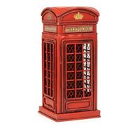 Moritz Tirelire décorative en tôle - Cabine téléphonique - Angleterre - Rouge - Modèle de voiture - Rétro - Objet de collection - Vintage - Nostalgie - Style antique