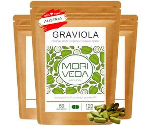 MoriVeda® - Graviola pressée I Vegan I Extrait de fruit I 3x 120 tab