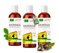 MoriVeda Huile de moringa basique 300 ml I pressée à partir de graines d'Oleifera et gousses I pour soins de la peau, soins des cheveux, soins des plaies, huile de bœuf anti-âge (3 x 100)