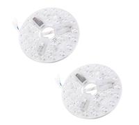 Morkite 2Pcs Remplacement de la Lumière LED de Ventilateur de Plafond de 5,3 Pouces, 15W 3CT 3000K 4200K 6500K Kit D'éclairage LED de Ventilateur de Plafond Sélectionnable, Kit de Rénovation