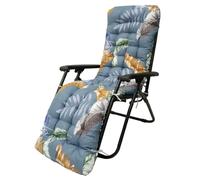 Morkite Coussin de Chaise Longue Bain de Soleil, Coussin Transat Jardin Exterieur avec Capuche Antidérapante, Coussin Matelassé Chaise Longue Épais, Coussin Transat pour Fauteuil Relax Lounge