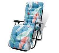 Morkite Coussin de Chaise Longue Bain de Soleil, Coussin Transat Jardin Exterieur avec Capuche Antidérapante, Coussin Matelassé Chaise Longue Épais, Coussin Transat pour Fauteuil Relax Lounge