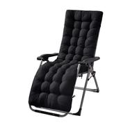 Morkite Coussin de Chaise Longue Bain de Soleil, Coussin Transat Jardin Exterieur avec Capuche Antidérapante, Coussin Matelassé Chaise Longue Épais, Coussin Transat pour Fauteuil Relax Lounge