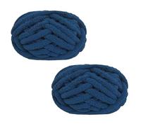 Morkite Lot de 2 pelotes de fil à tricoter épais pour couvertures, tricot à la main, super doux, grande couverture
