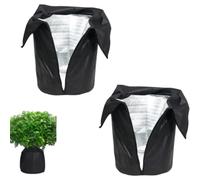Morkite Lot de 2 protections thermiques pour plantes, protection hivernale pour plantes en pot, protection contre le froid, protection contre le gel, sac de protection réutilisable pour plantes en