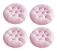 Morkite Lot de 4 Coussins de Chaise Ronds Doux pour intérieur et extérieur - 40 x 40 cm - pour fauteuils, Jardin, canapé en rotin - pour Chambre à Coucher, Sol, Camping - Bleu