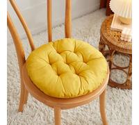 Morkite Lot de 4 coussins ronds pour chaises de terrasse, cuisine, patio, balcon, salon, 40 x 40 cm pour décoration intérieure ou extérieure