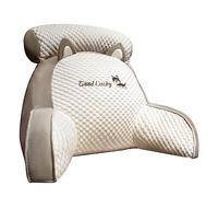 Morkite Oreiller de Lecture de lit, Repose-Dos 2 en 1 pour s'asseoir dans Le lit, Oreiller de canapé Multifonctionnel avec accoudoirs, Confort Et Ergonomie Coussin Cale Dos Canapé pour Lit Fauteuil