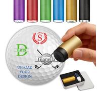 Morlavid Tampon Balle de Golf PersonnaliséE à SéChage Rapide Auto-Encreur Marqueur Balle de Golf Personnalisable avec Monogramme/Nom/Texte/Logo/Cadeau pour Golfeur