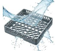 Morleos Égouttoir verres professionnel 50x50 cm, structure maille large robuste 49x49x10 cm, lave-vaisselle gastro