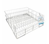Morleos Panier de lavage pour verres, paniers en treillis métallique 400x400 mm - 4 rangées | Fabriqué en UE | restauration panier à verres | dimensions et nombre de rangées au choix
