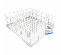 Morleos Panier de lavage pour verres, paniers en treillis métallique 500x500 mm - 5 rangées | Fabriqué en UE | restauration panier à verres | dimensions et nombre de rangées au choix