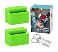 Morlike Lot de 2 protections de sécurité en silicone pour ceinture de sécurité | Garde les enfants en sécurité dans le siège de voiture et empêche les enfants de se déboucler accidentellement |