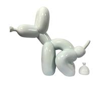 Morlinca Chien Ballon bolide sculptor, Résine Artisanat pour Ornementation de Bureau ou Decoration Domestique, Art Animal Ballon, Art Graffiti Sculpture A4