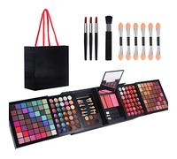 MORNECA Ensemble de maquillage professionnel 177 couleurs pour femmes et filles - Coffret cadeau complet avec miroir - Maquillage tout-en-un