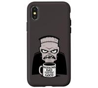 Morning Bad Coffee Good Funny Creepy Reanimation Monster Coque pour iPhone X/XS