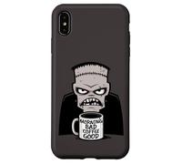 Morning Bad Coffee Good Funny Creepy Reanimation Monster Coque pour iPhone XS Max