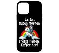 Morning Bad Mood Yeah Yeah Good Morning Shut Up Bring Coffee Coque pour iPhone 12 Mini