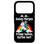 Morning Bad Mood Yeah Yeah Good Morning Shut Up Bring Coffee Coque pour iPhone 17 Pro