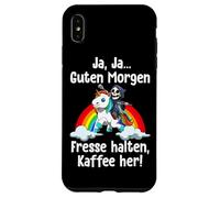 Morning Bad Mood Yeah Yeah Good Morning Shut Up Bring Coffee Coque pour iPhone XS Max
