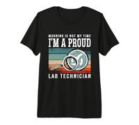 Morning is Not My Time Lab Scientist Laboratoire Technicien T-Shirt Haut de Gamme