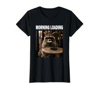 Morning Loading de café Raton Laveur Amoureux du café T-Shirt Graphique avec Valeur
