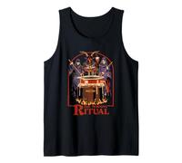 Morning Ritual Santanic Coffee Sarcastic Funny Adult Humor Débardeur