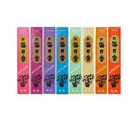 MORNING STAR - Assortiment d'encens japonais - 8 parfums d'intérieur (fleur et terre)